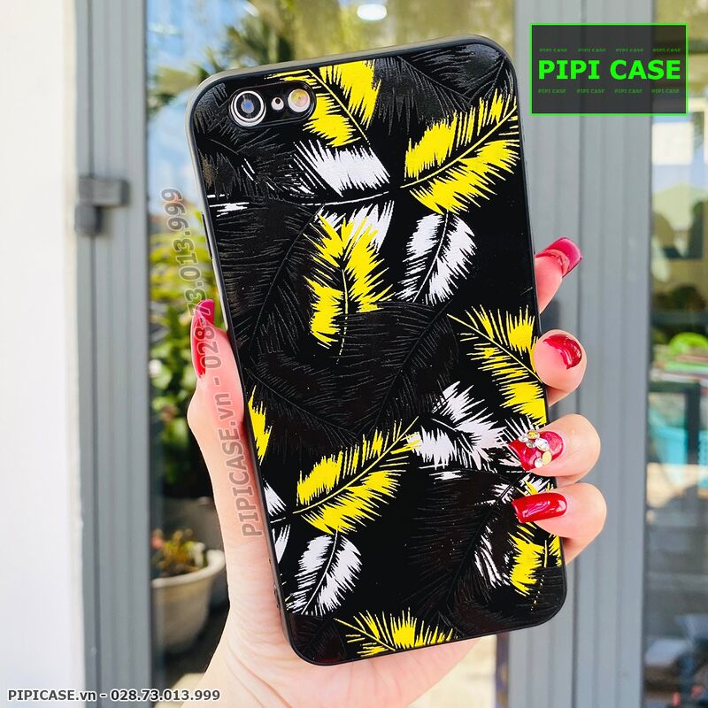Ốp Lưng iPhone 6 Plus / 6S Plus - Feathers - Vàng