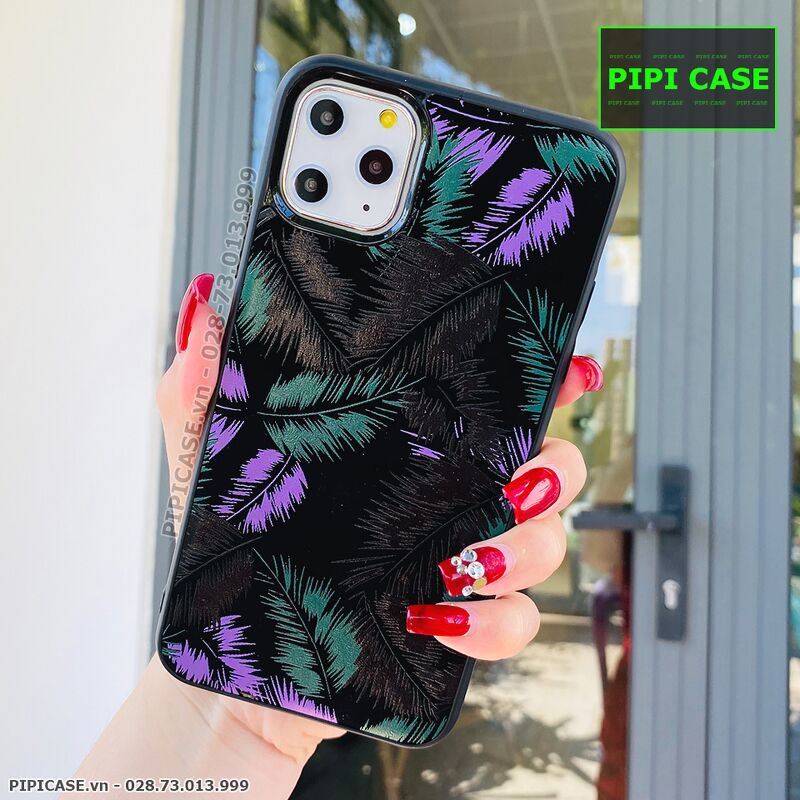 Ốp Lưng iPhone 11 Pro Max - Feathers - Tím