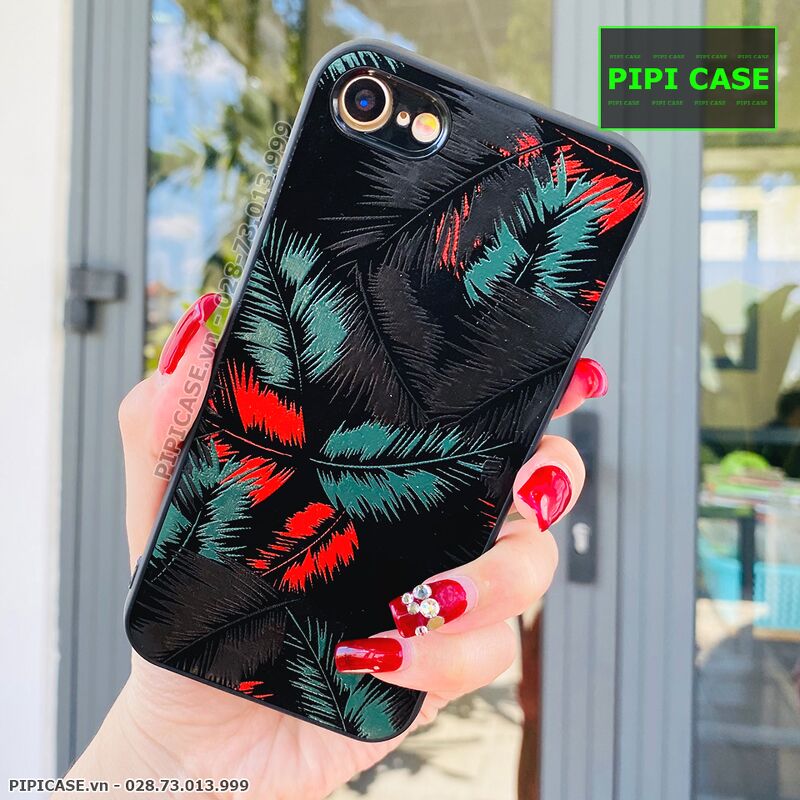 Ốp Lưng iPhone 7 / 8 - Feathers - Đỏ