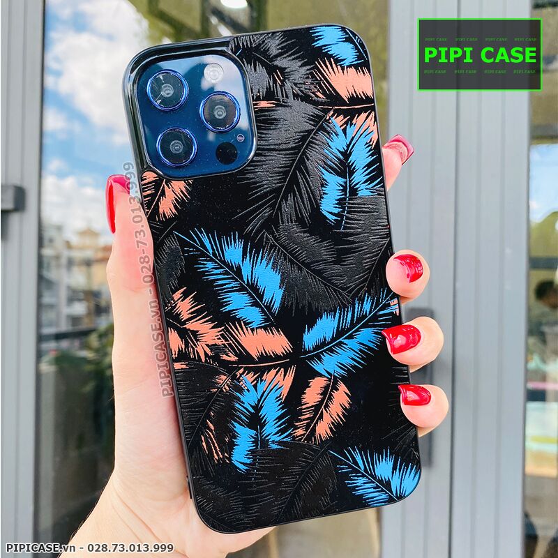 Ốp Lưng iPhone 12 Pro Max - Feathers - Xanh Dương