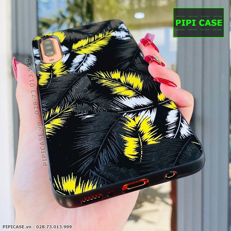 Ốp Lưng Samsung A70 - Feathers - Vàng