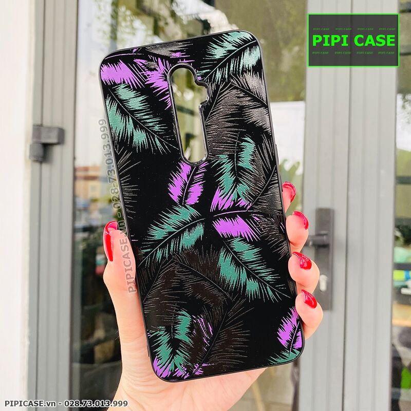 Ốp Lưng Oppo Reno 2F - Feathers - Tím
