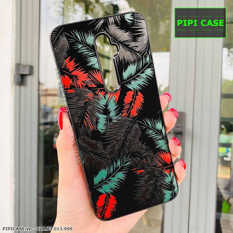 Ốp Lưng Oppo Reno 2F - Feathers - Đỏ
