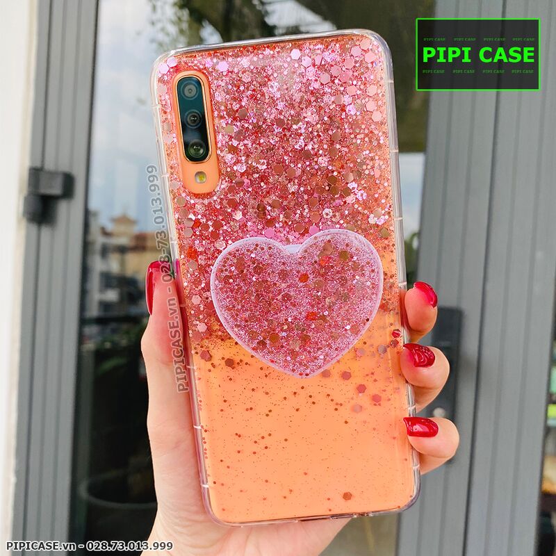 Ốp Lưng Samsung A70 - Super Star - Hồng