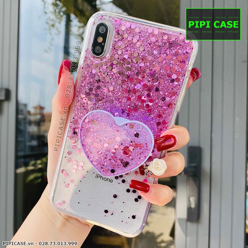 Ốp Lưng iPhone XS Max - Super Star - Tím