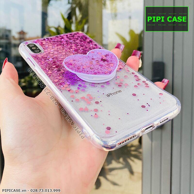 Ốp Lưng iPhone XS Max - Super Star - Tím