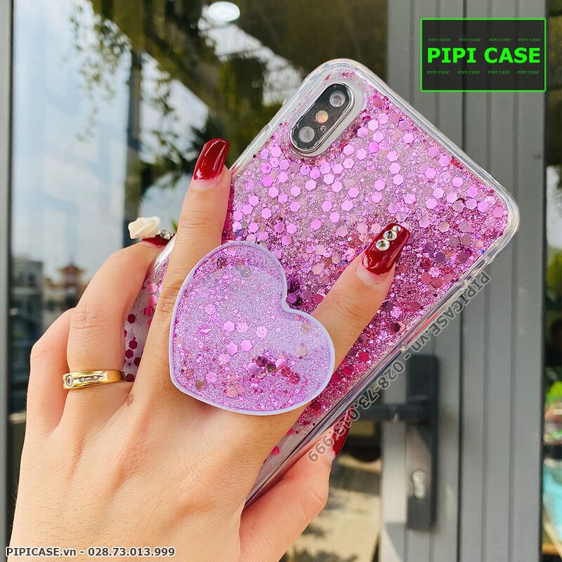 Ốp Lưng iPhone XS Max - Super Star - Tím