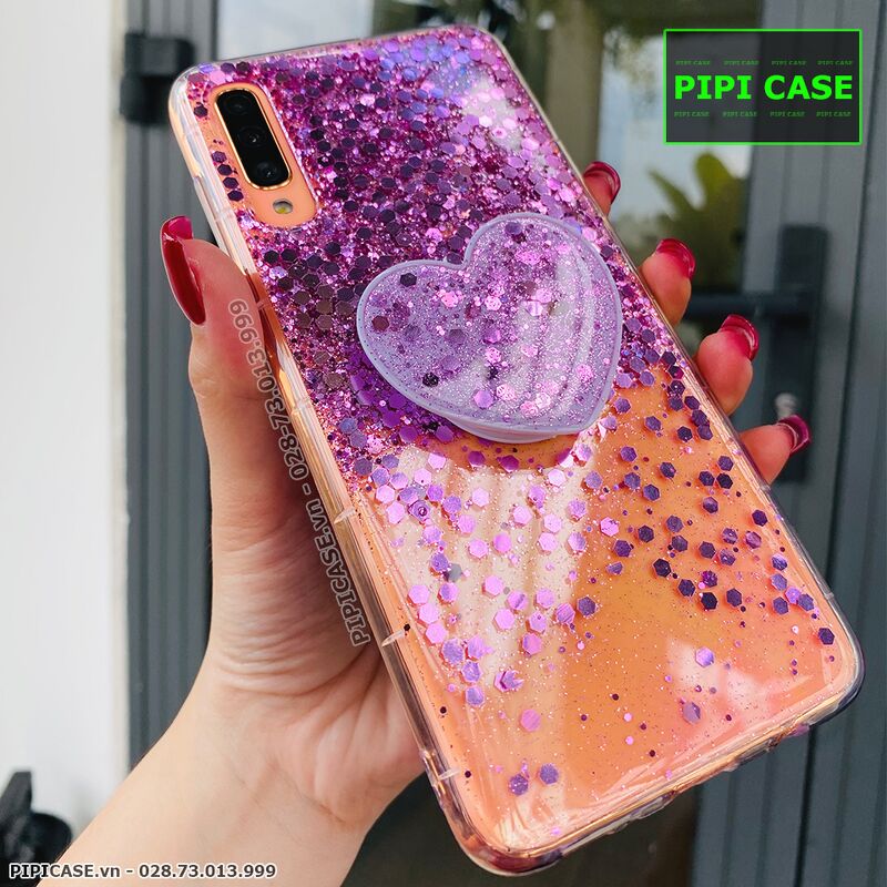 Ốp Lưng Samsung A70 - Super Star - Tím