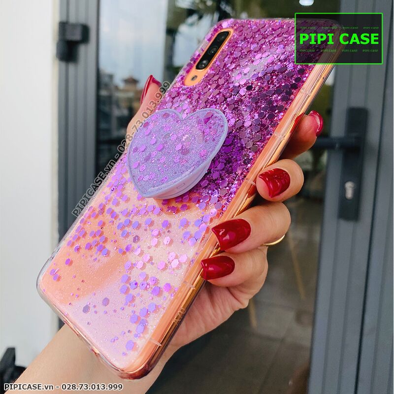 Ốp Lưng Samsung A70 - Super Star - Tím
