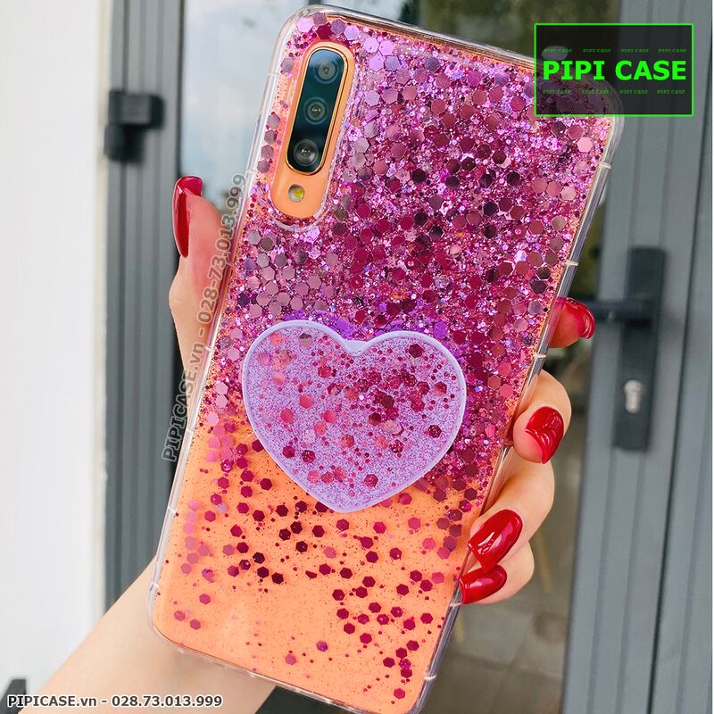Ốp Lưng Samsung A70 - Super Star - Tím