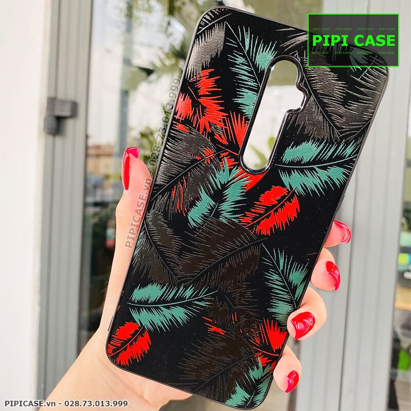 Ốp Lưng Oppo Reno 2F - Feathers - Đỏ