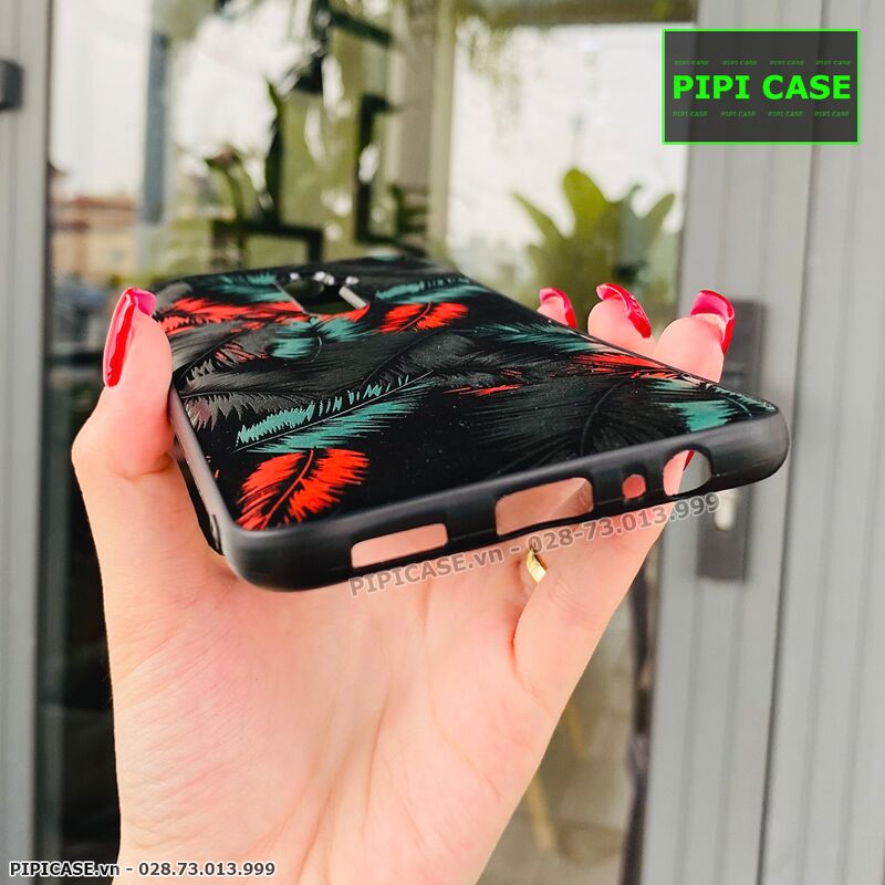 Ốp Lưng Oppo Reno 2F - Feathers - Đỏ