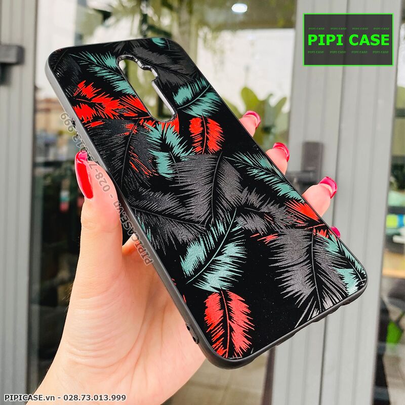 Ốp Lưng Oppo Reno 2F - Feathers - Đỏ