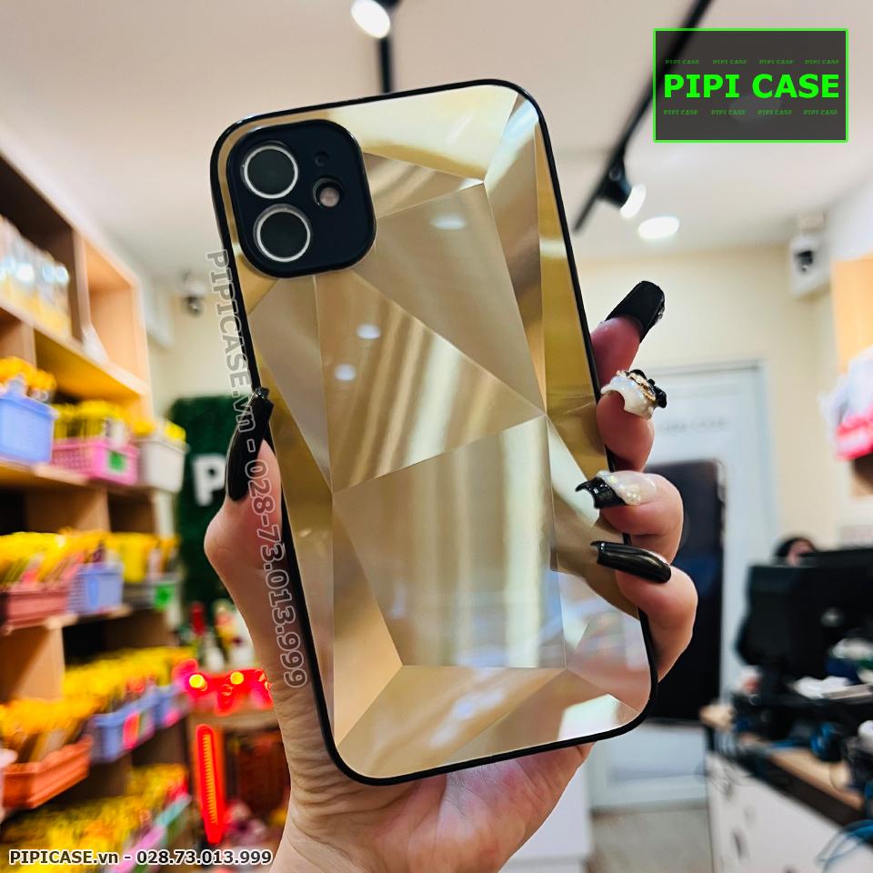 Ốp Lưng iPhone 11 - Kim Cương 6D - Vàng