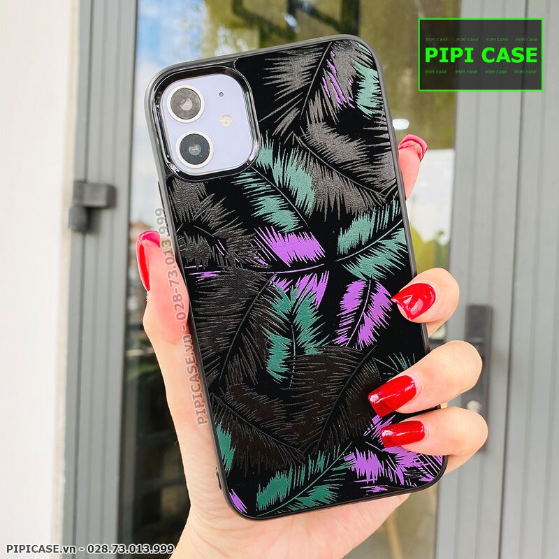 Ốp Lưng iPhone 11 - Feathers -Tím