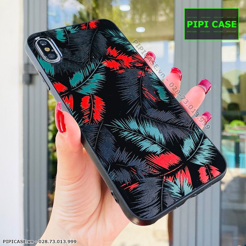 Ốp Lưng iPhone X / XS - Feathers - Đỏ