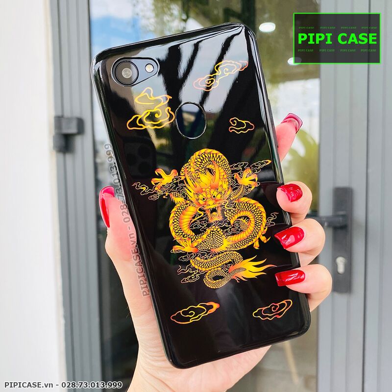 Ốp Lưng Oppo F7 - Mẫu 3D - Rồng Đen