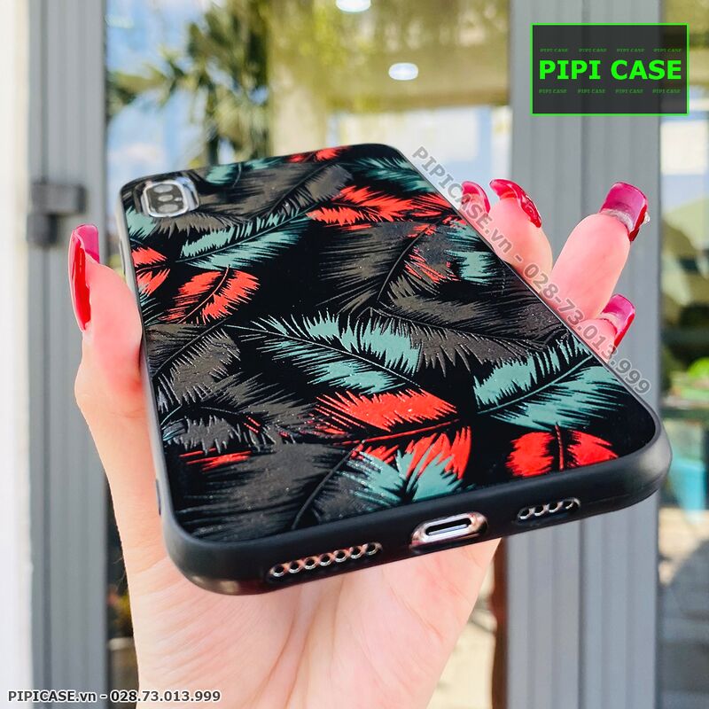 Ốp Lưng iPhone X / XS - Feathers - Đỏ