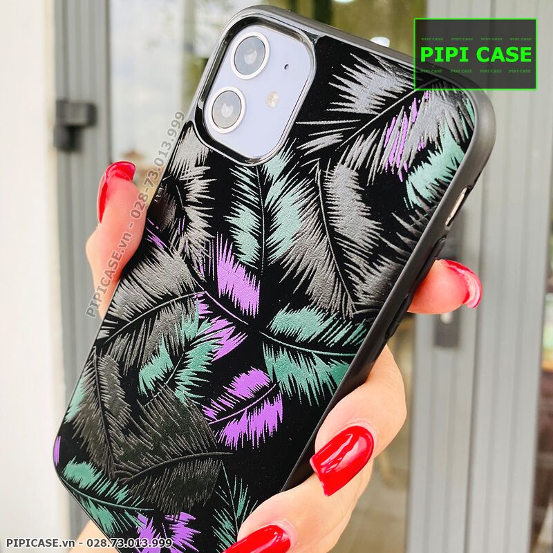 Ốp Lưng iPhone 11 - Feathers -Tím