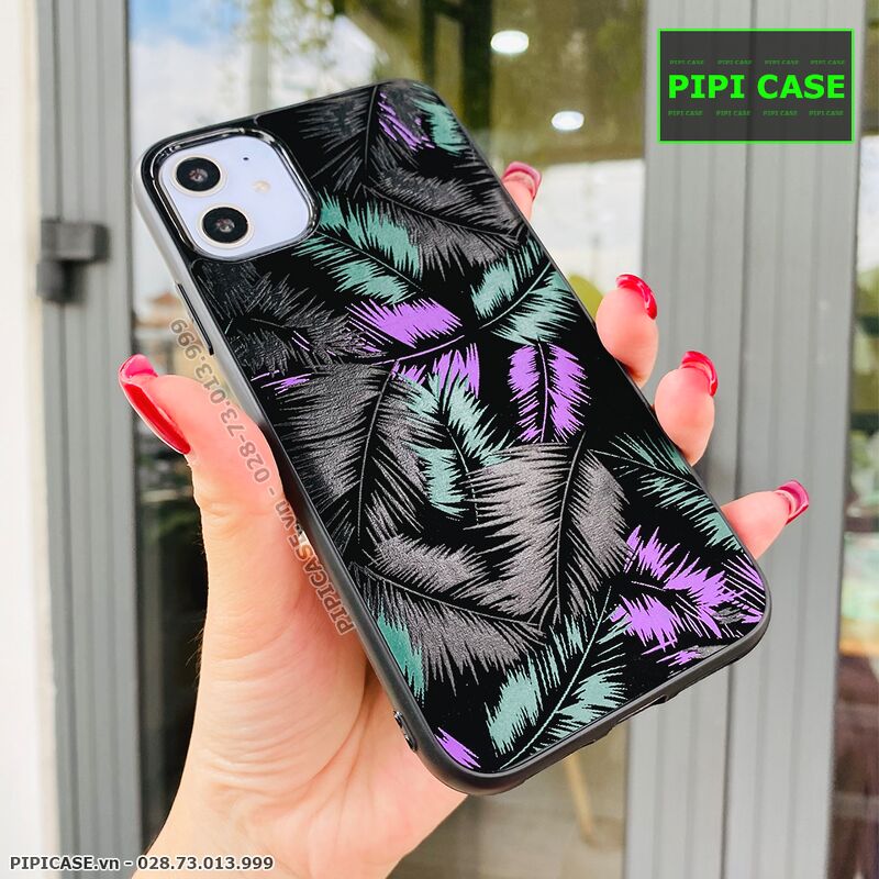 Ốp Lưng iPhone 11 - Feathers -Tím