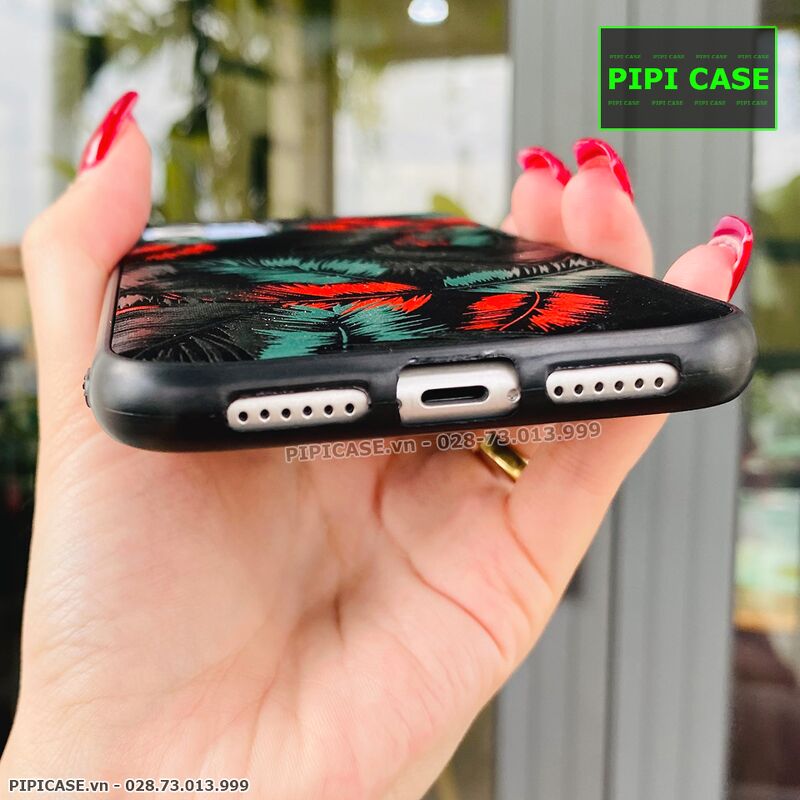 Ốp Lưng iPhone 11 - Feathers - Đỏ