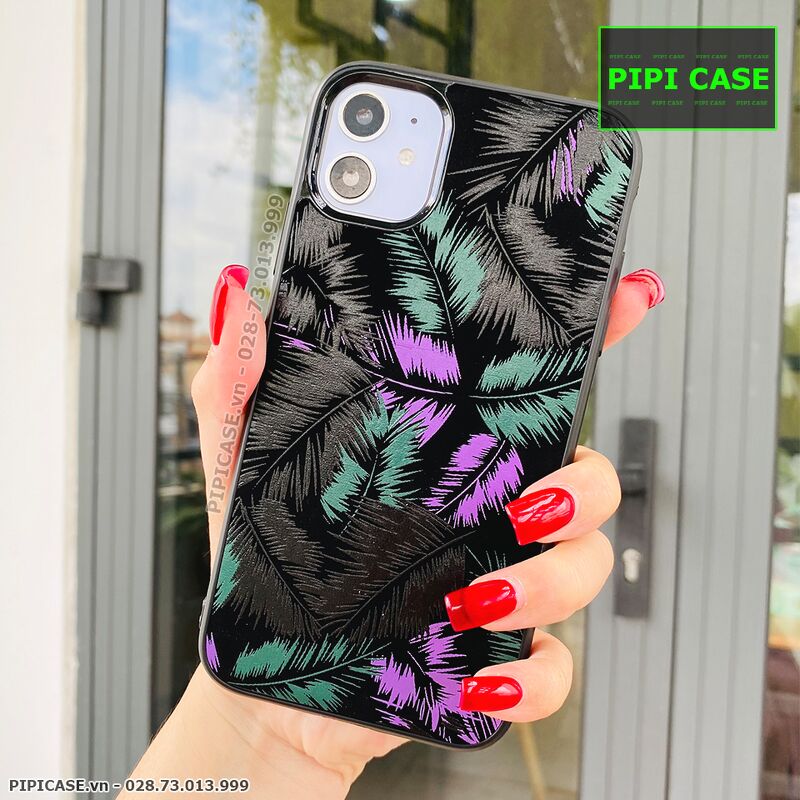 Ốp Lưng iPhone 11 - Feathers -Tím