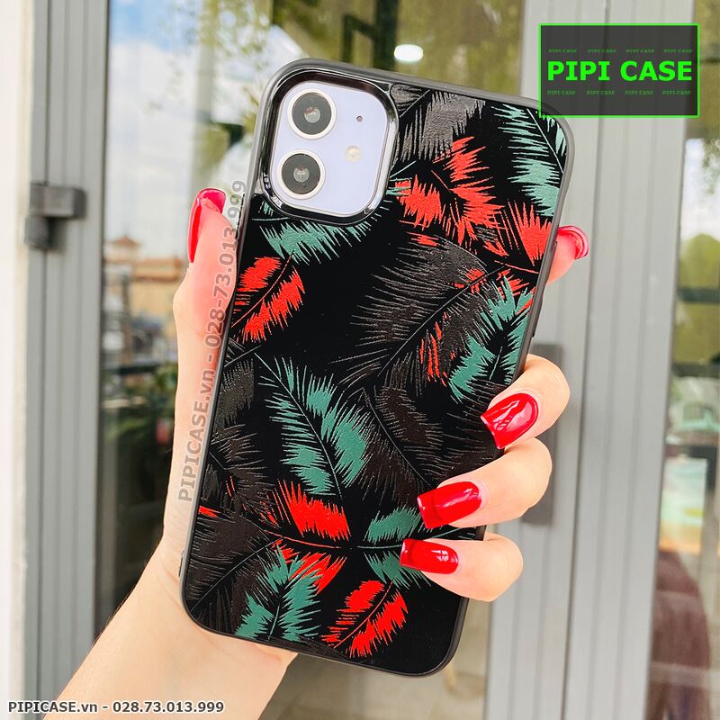 Ốp Lưng iPhone 11 - Feathers - Đỏ