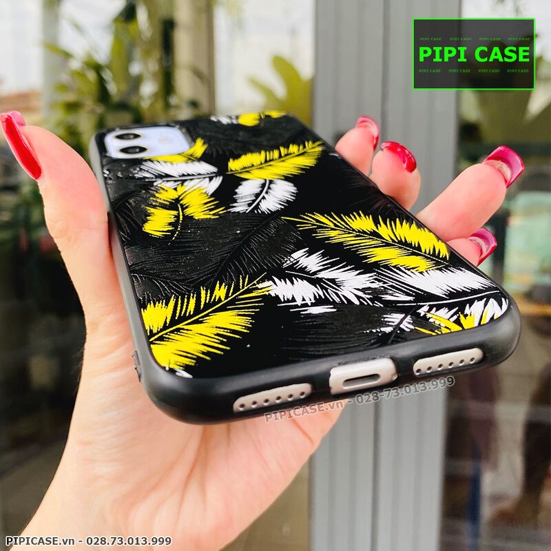Ốp Lưng iPhone 11 - Feathers - Vàng