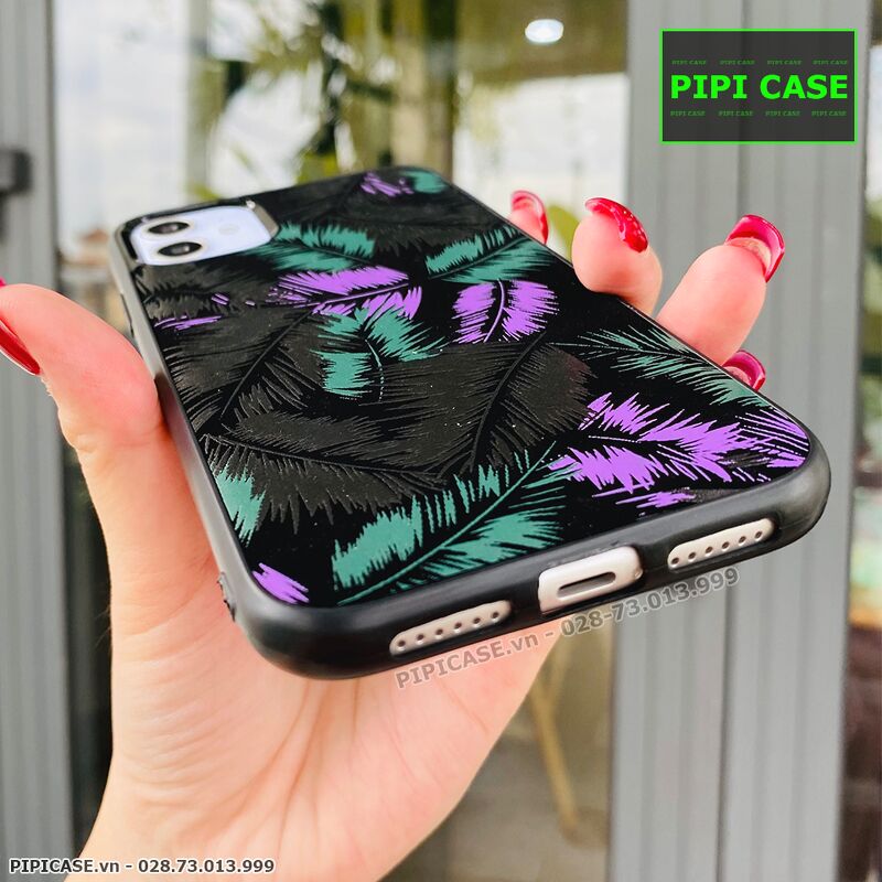 Ốp Lưng iPhone 11 - Feathers -Tím
