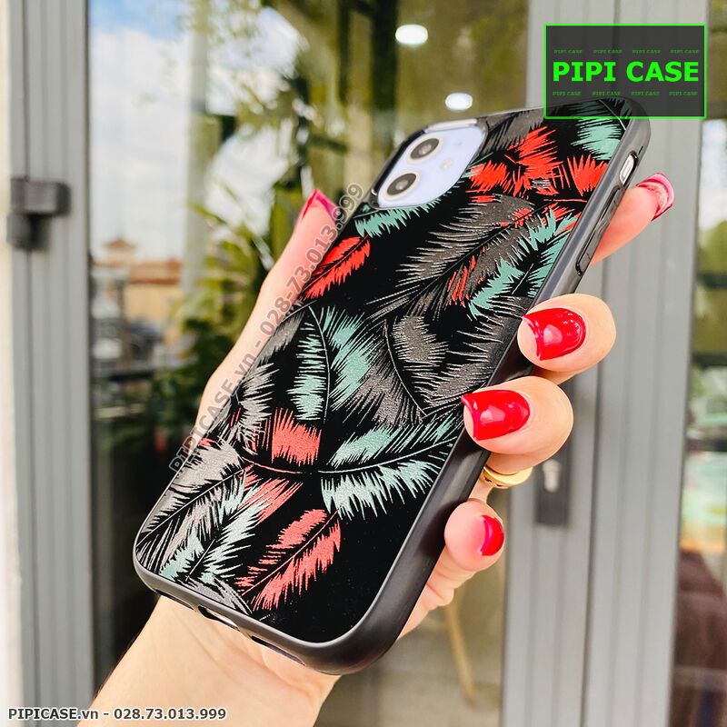 Ốp Lưng iPhone 11 - Feathers - Đỏ