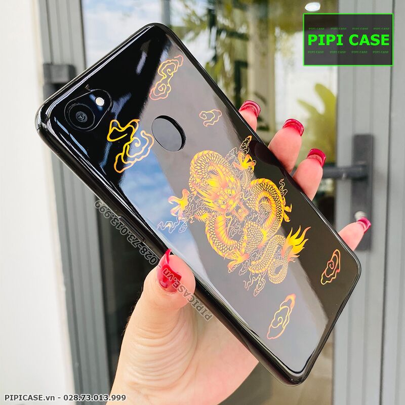 Ốp Lưng Oppo F7 - Mẫu 3D - Rồng Đen