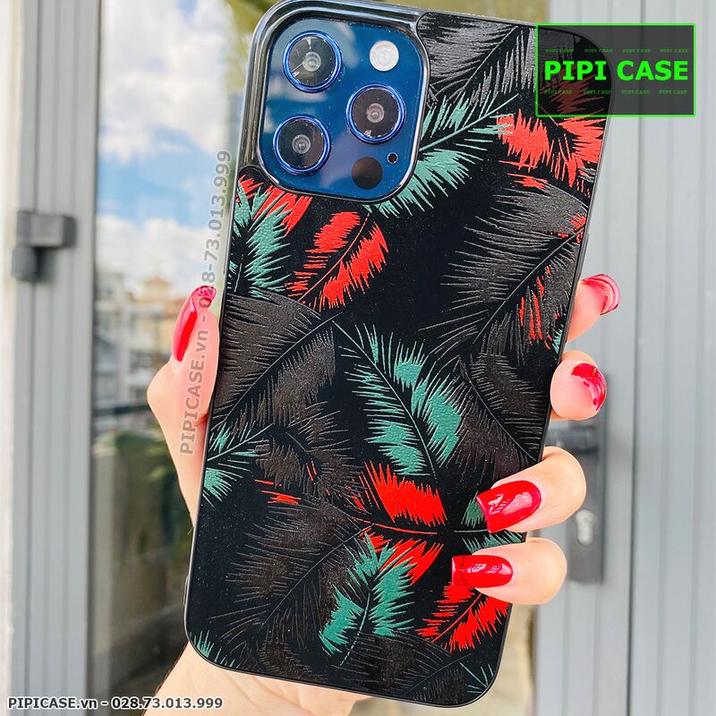 Ốp Lưng iPhone 12 Pro Max - Feathers - Đỏ