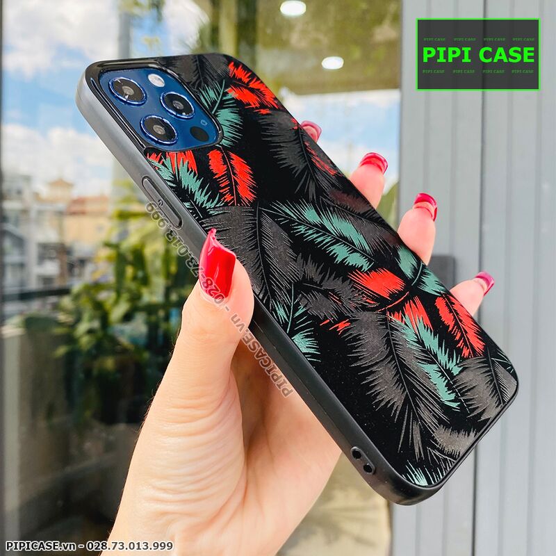 Ốp Lưng iPhone 12 Pro Max - Feathers - Đỏ