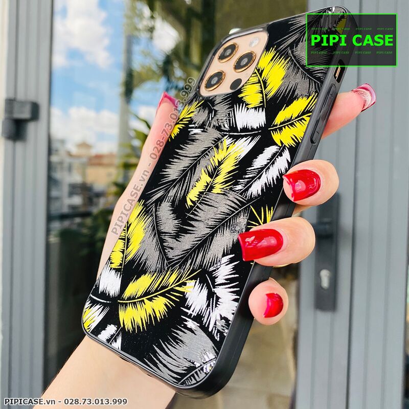 Ốp Lưng iPhone 12 Pro Max - Feathers - Vàng