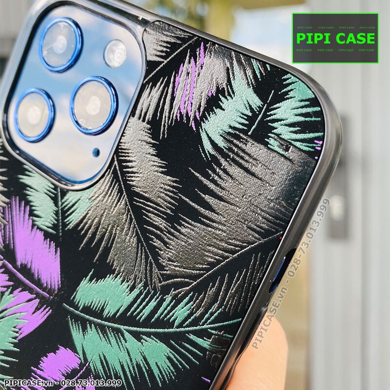Ốp Lưng iPhone 12 Pro Max - Feathers - Tím