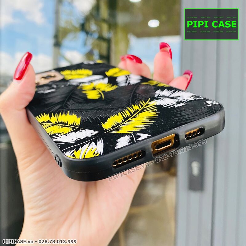 Ốp Lưng iPhone 12 Pro Max - Feathers - Vàng