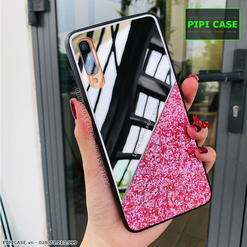 Ốp Lưng Samsung A70 - Super Diamond - Hồng