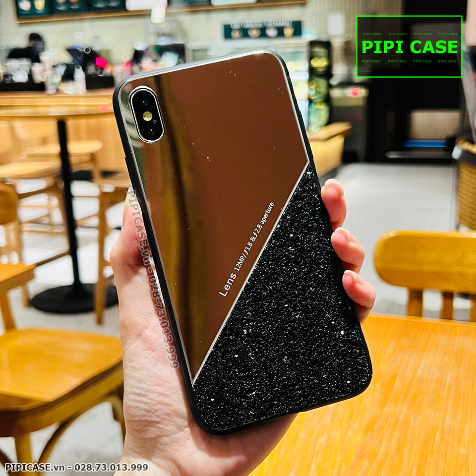 Ốp Lưng iPhone X / XS - Super Diamond - Đen
