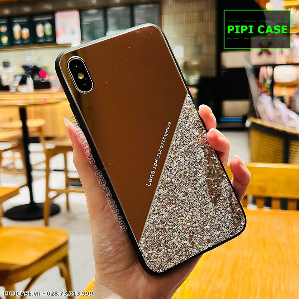 Ốp Lưng iPhone X / XS - Super Diamond - Bạc