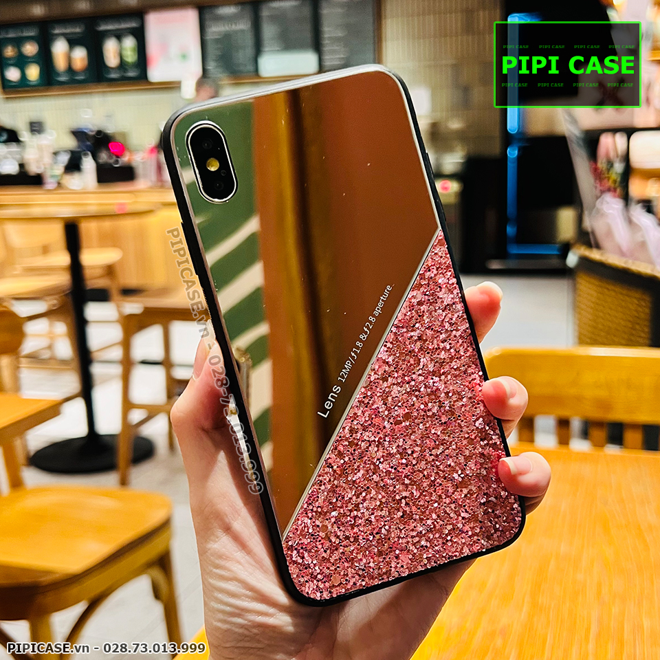 Ốp Lưng iPhone X / XS - Super Diamond - Hồng