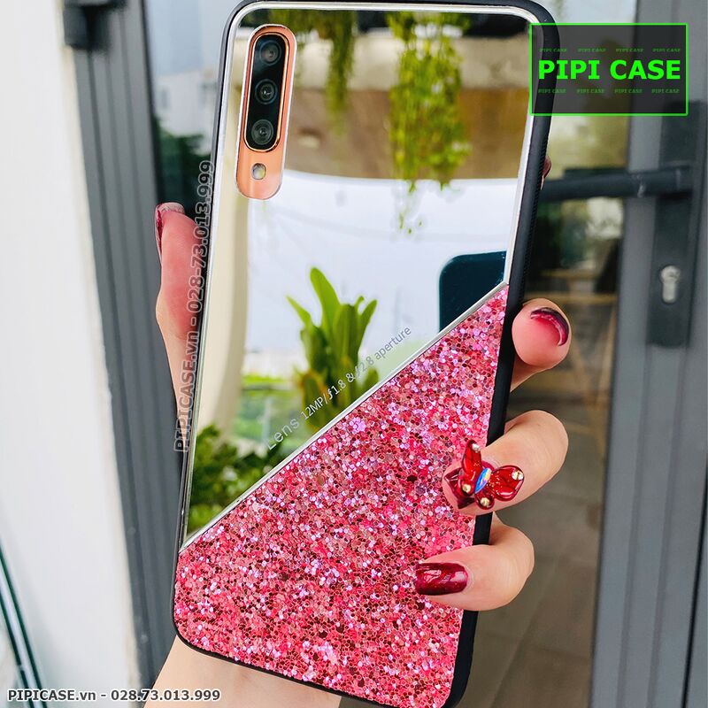 Ốp Lưng Samsung A70 - Super Diamond - Hồng