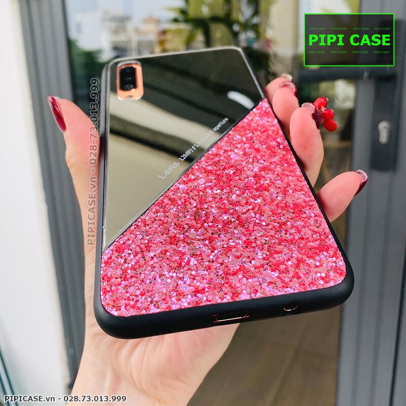 Ốp Lưng Samsung A70 - Super Diamond - Hồng