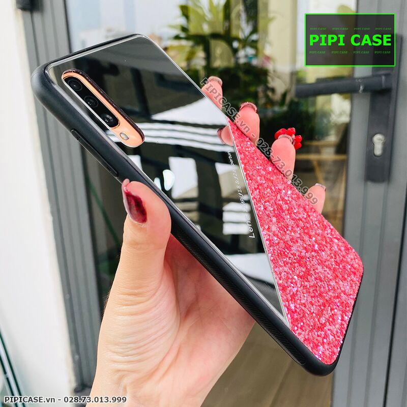 Ốp Lưng Samsung A70 - Super Diamond - Hồng
