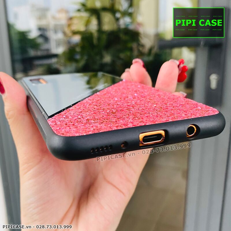 Ốp Lưng Samsung A70 - Super Diamond - Hồng