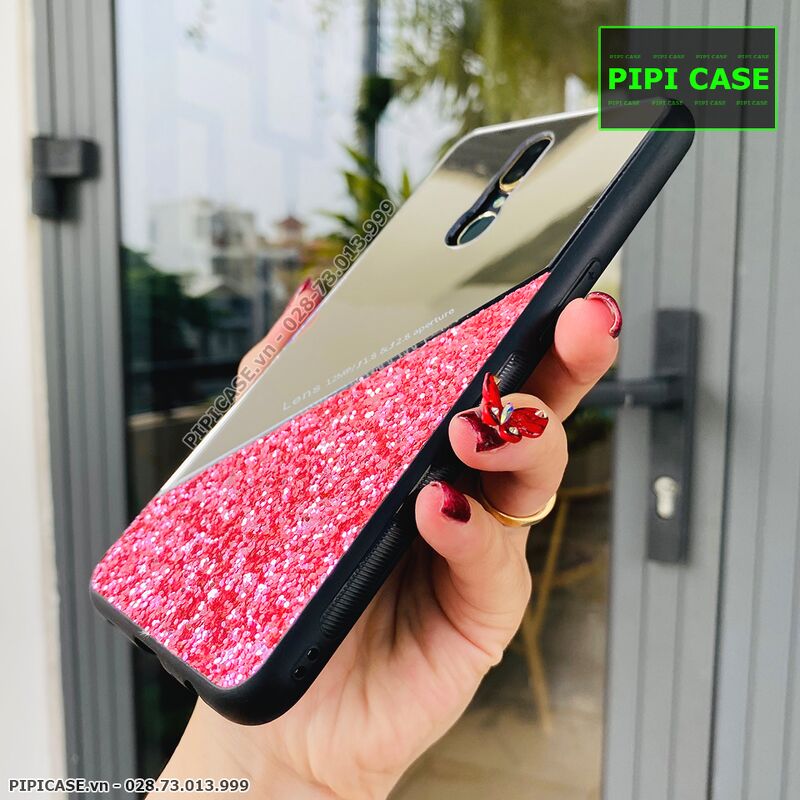 Ốp Lưng Oppo F11 - Super Diamond - Hồng