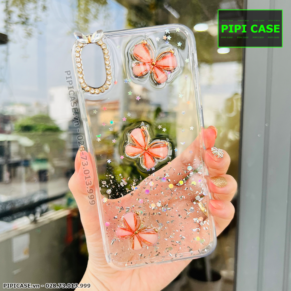 Ốp Lưng iPhone XS Max - Bow - Cam