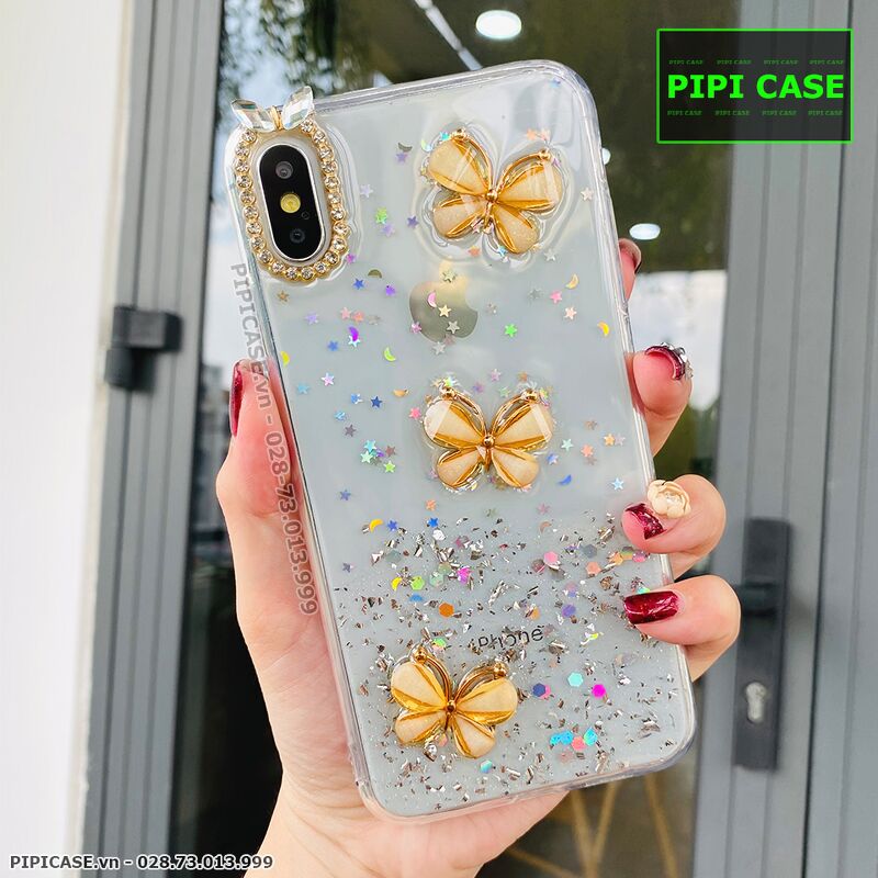 Ốp Lưng iPhone X / XS - Bow - Vàng
