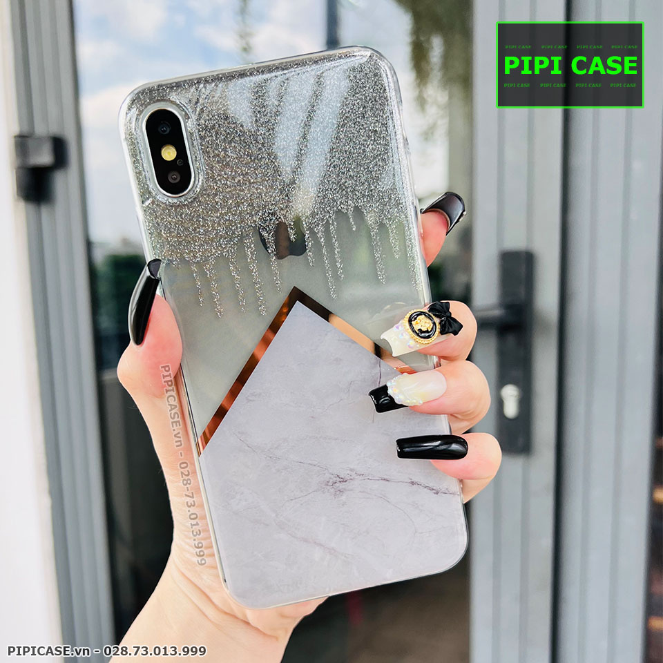 Ốp Lưng iPhone X / XS - Sao Băng - Xám