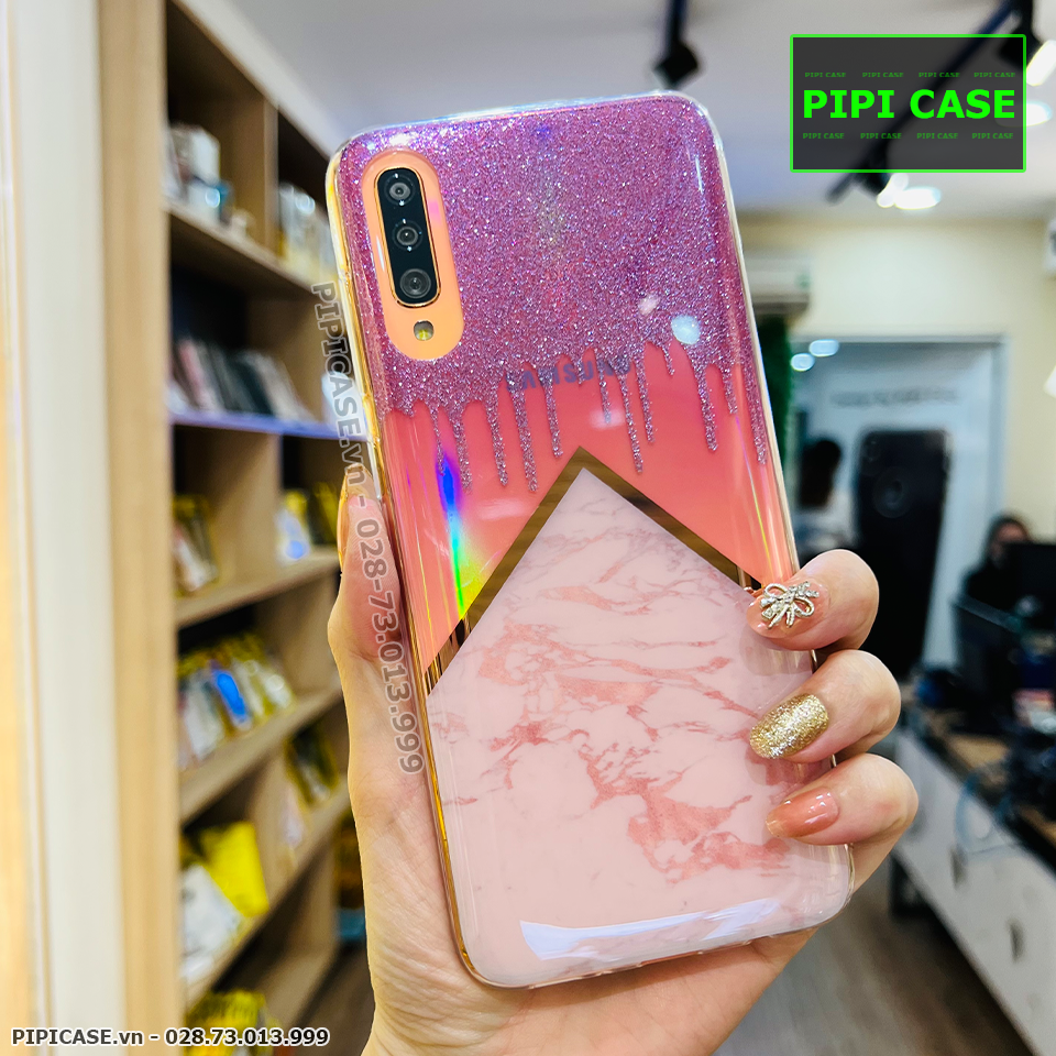 Ốp Lưng Samsung A70 - Sao Băng - Tím