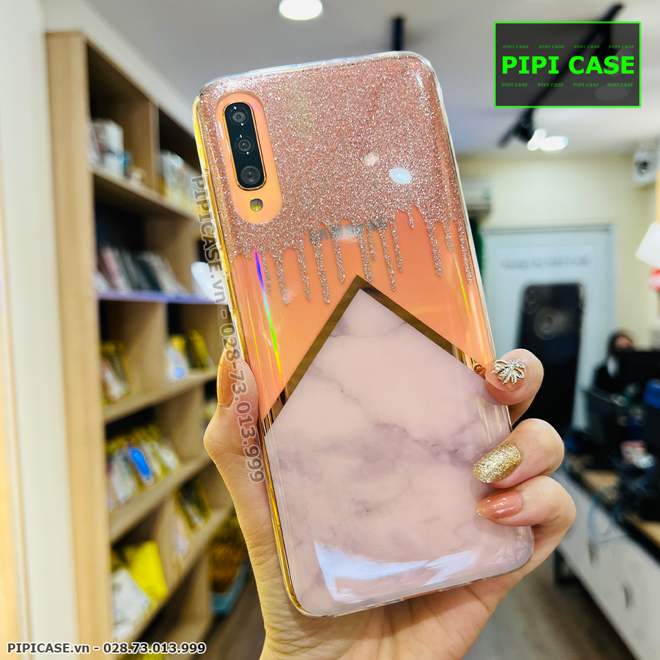 Ốp Lưng Samsung A70 - Sao Băng - Vàng